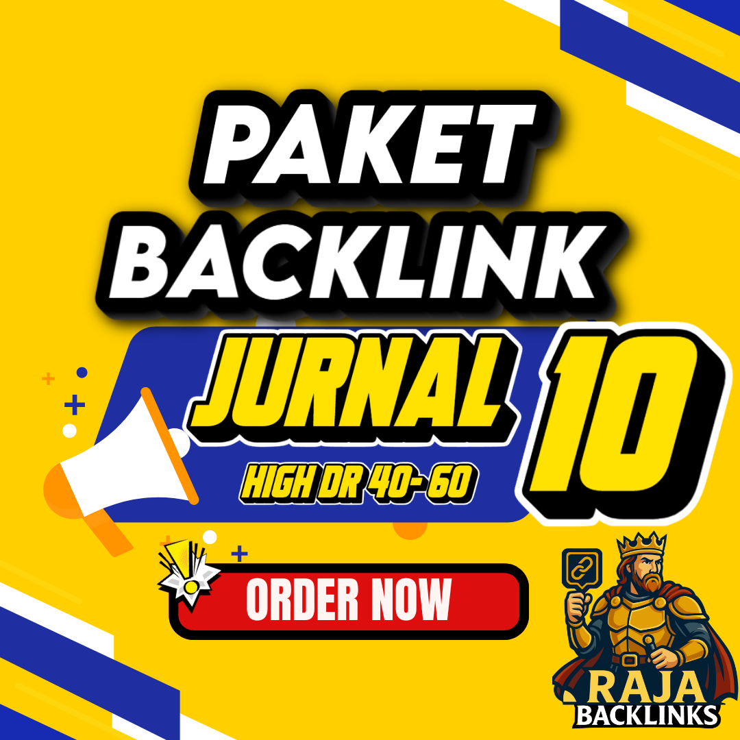 Paket Backlink 10 Jurnal