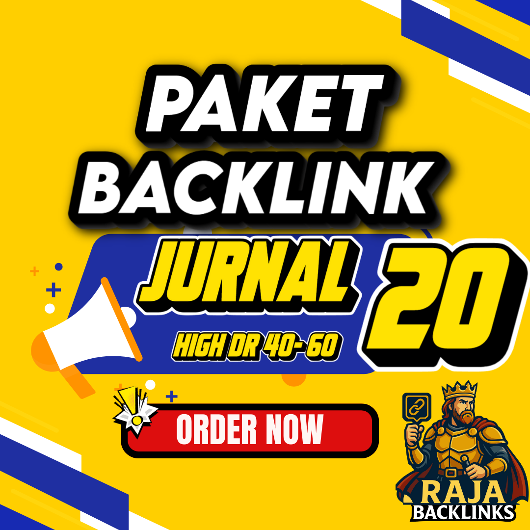 Paket Backlink 20 Jurnal
