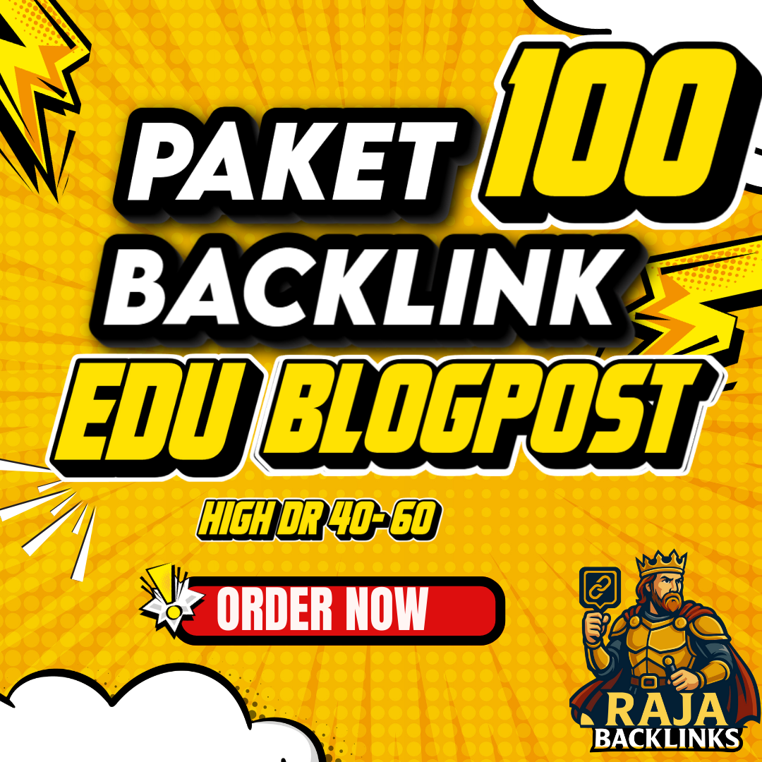 Paket Backlink Edu Blogpost 100