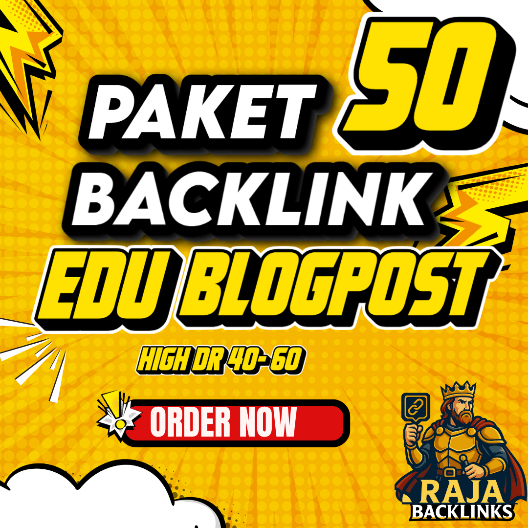 Paket Backlink Edu Blogpost 50