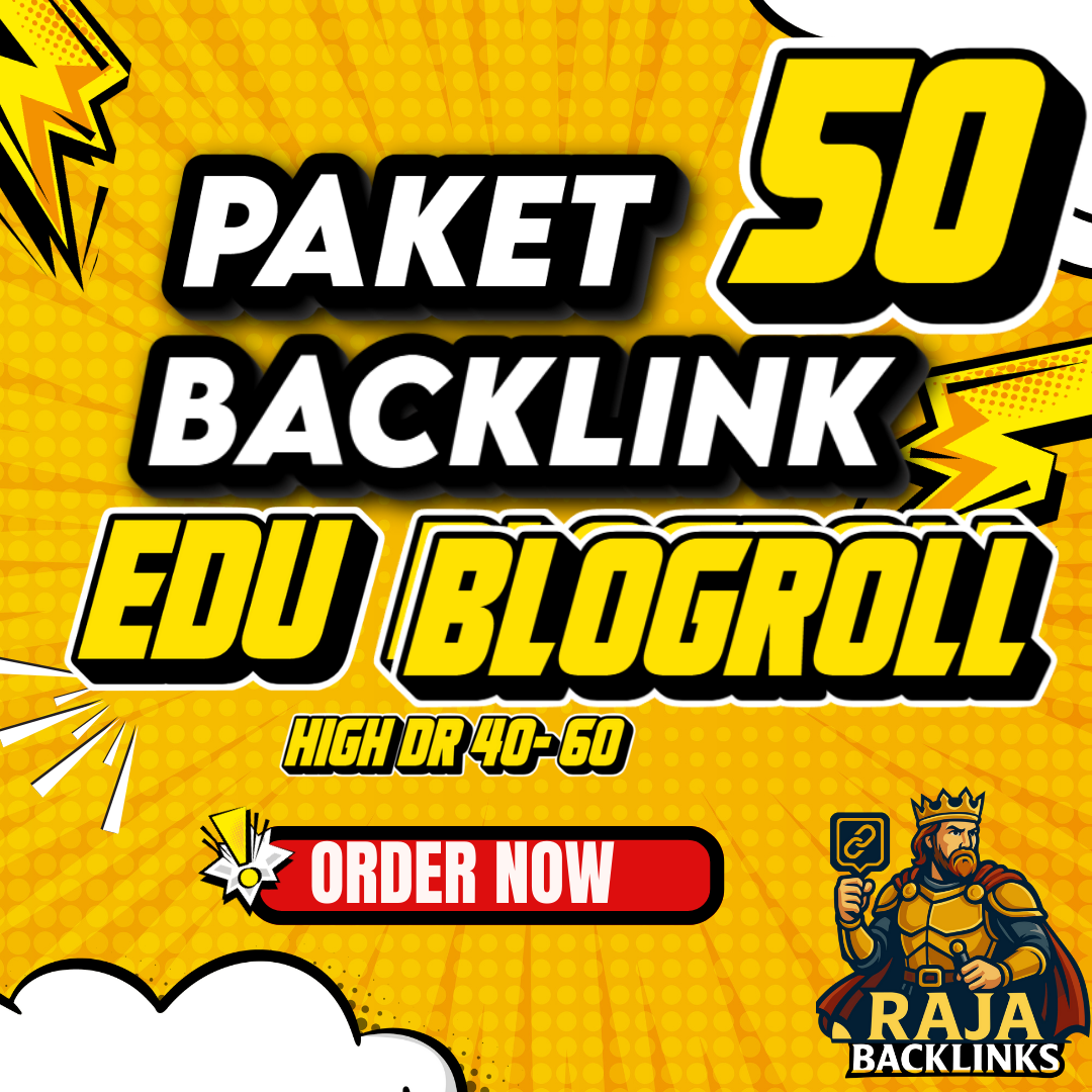 Paket Backlink Edu Blogroll 50