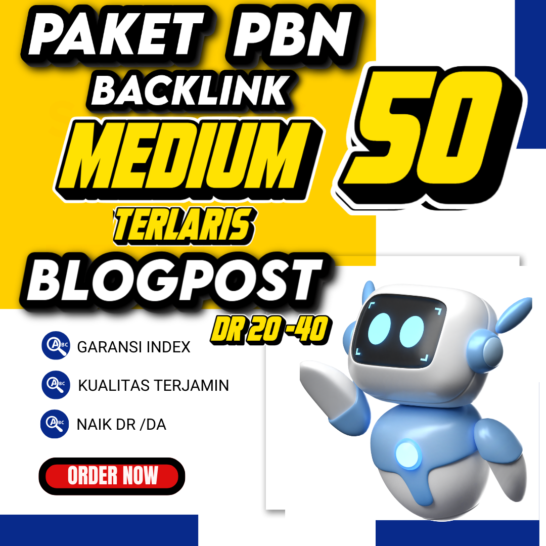 Paket PBN Backlink Medium Terlaris 50 Blogpost